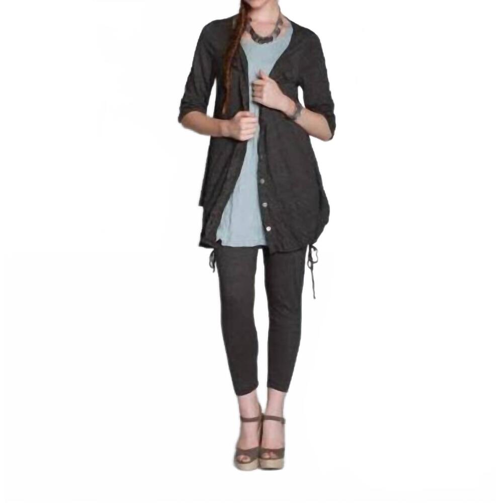 NEW CHALET ET CECI eve crinkle top in black